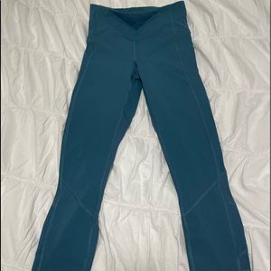 blue lululemon leggings size 0